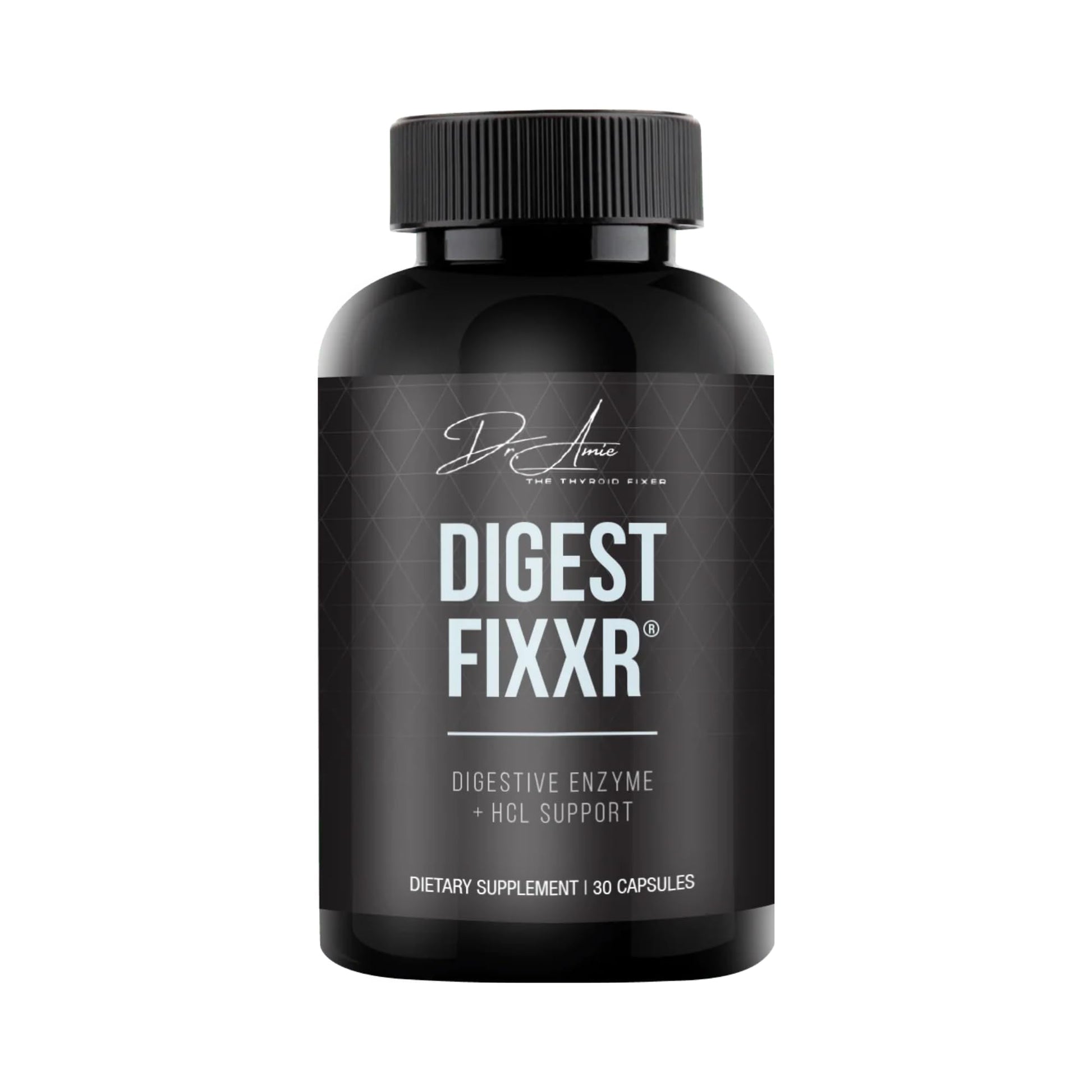 Fixxr Digest by Dr. Amie Digestive Enzyme & HCl Support 30 Capsules