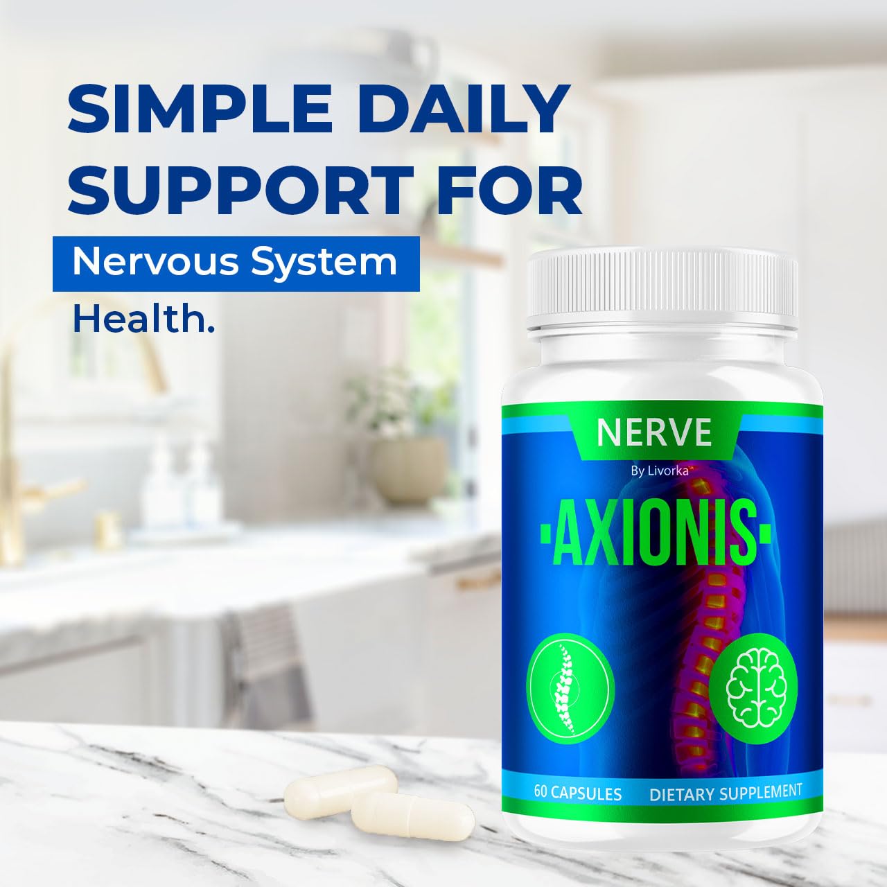 LIVORKA Nerve Axionis Capsules 300 Capsules