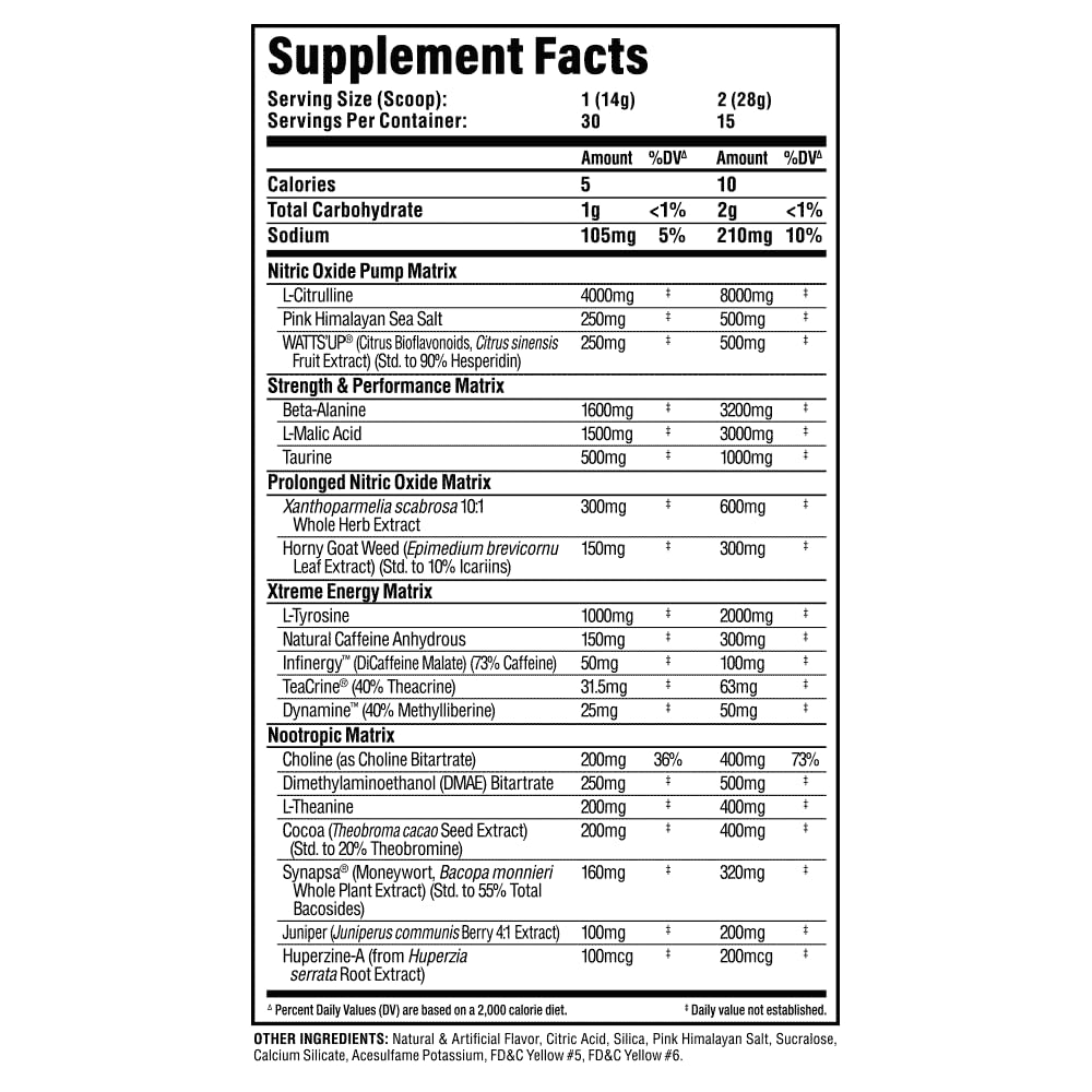 ALLMAX Impact Igniter Extreme V2 High Stim Pre Workout Powder 14.82 Ounces