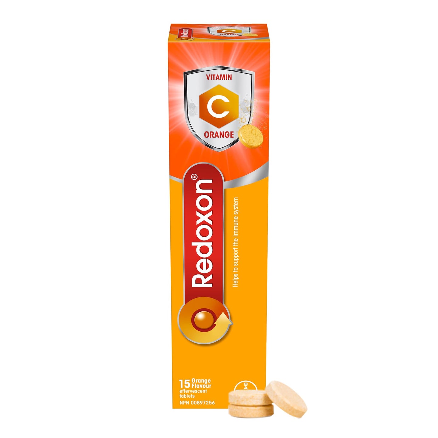 Redoxon Orange Vitamin C Effervescent Tablets, 15 Count