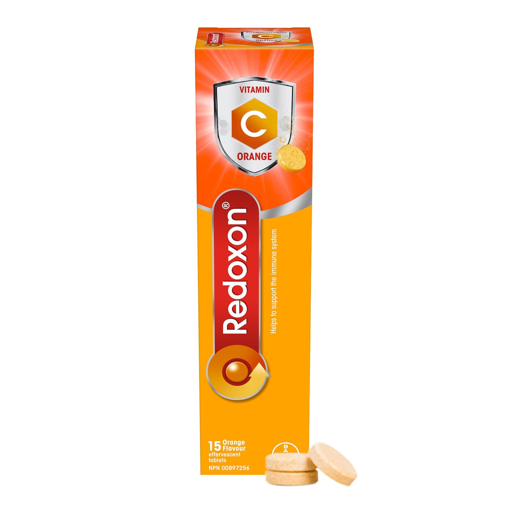 Redoxon Orange Vitamin C Effervescent Tablets, 15 Count