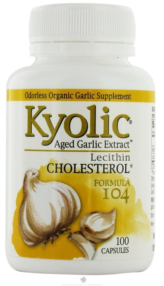 Kyolic Garlic Extract with Lecithin Capsules, 1 Count