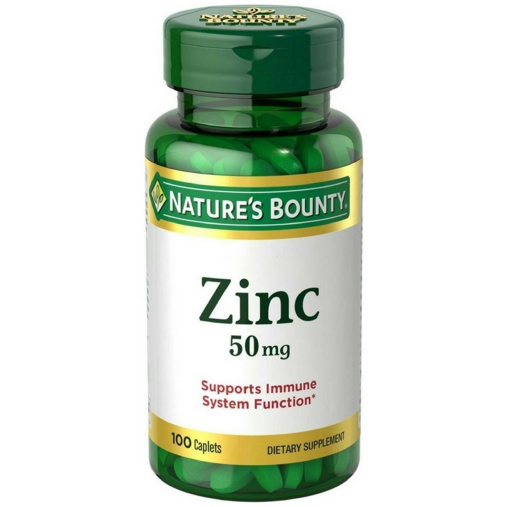 Nature's Bounty Zinc Immune Support 50 mg Caplets 200 Count