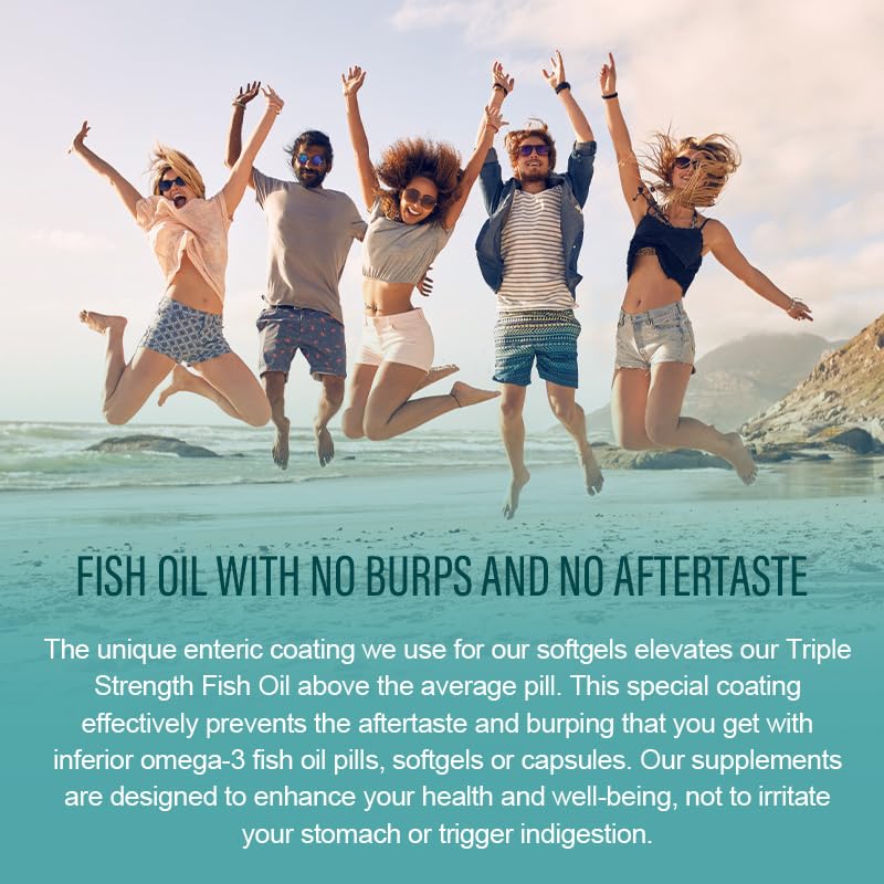 TheraSuva Triple Strength Wild Alaskan Fish Oil Softgel 120 Count