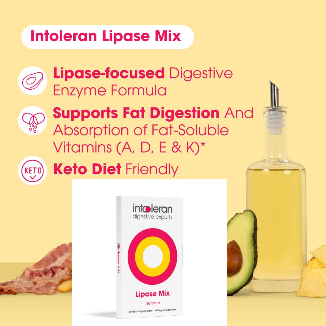 Intoleran Lipase Mix Digestive Enzymes Capsule, 6 Count