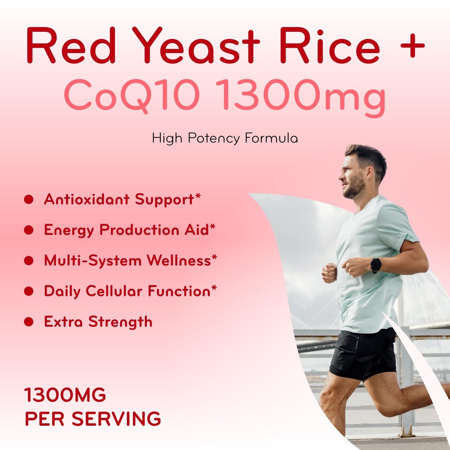 Clear Formulas Red Yeast Rice with CoQ10 Capsules 120 Count