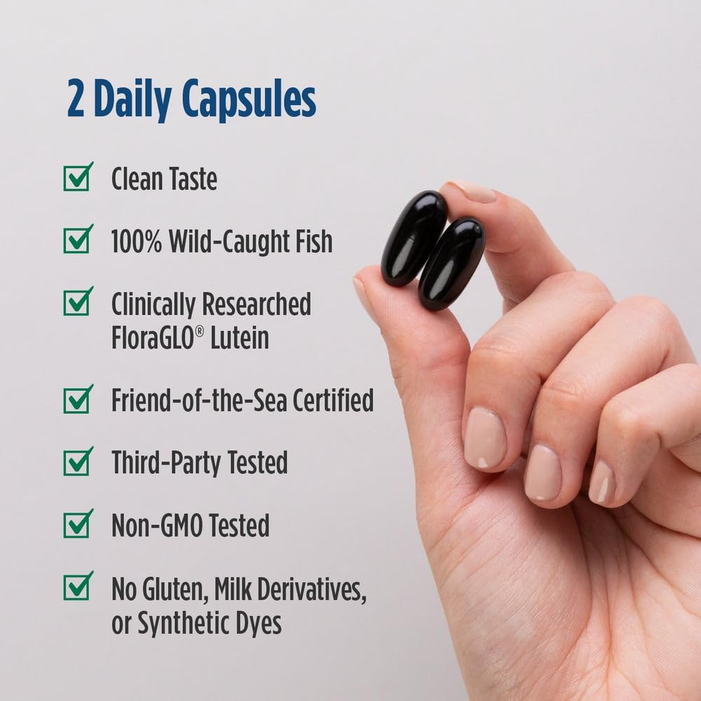Nordic Naturals Vision Support w/Lutein, Zeaxanthin & FloraGLO Softgels, 60 Count