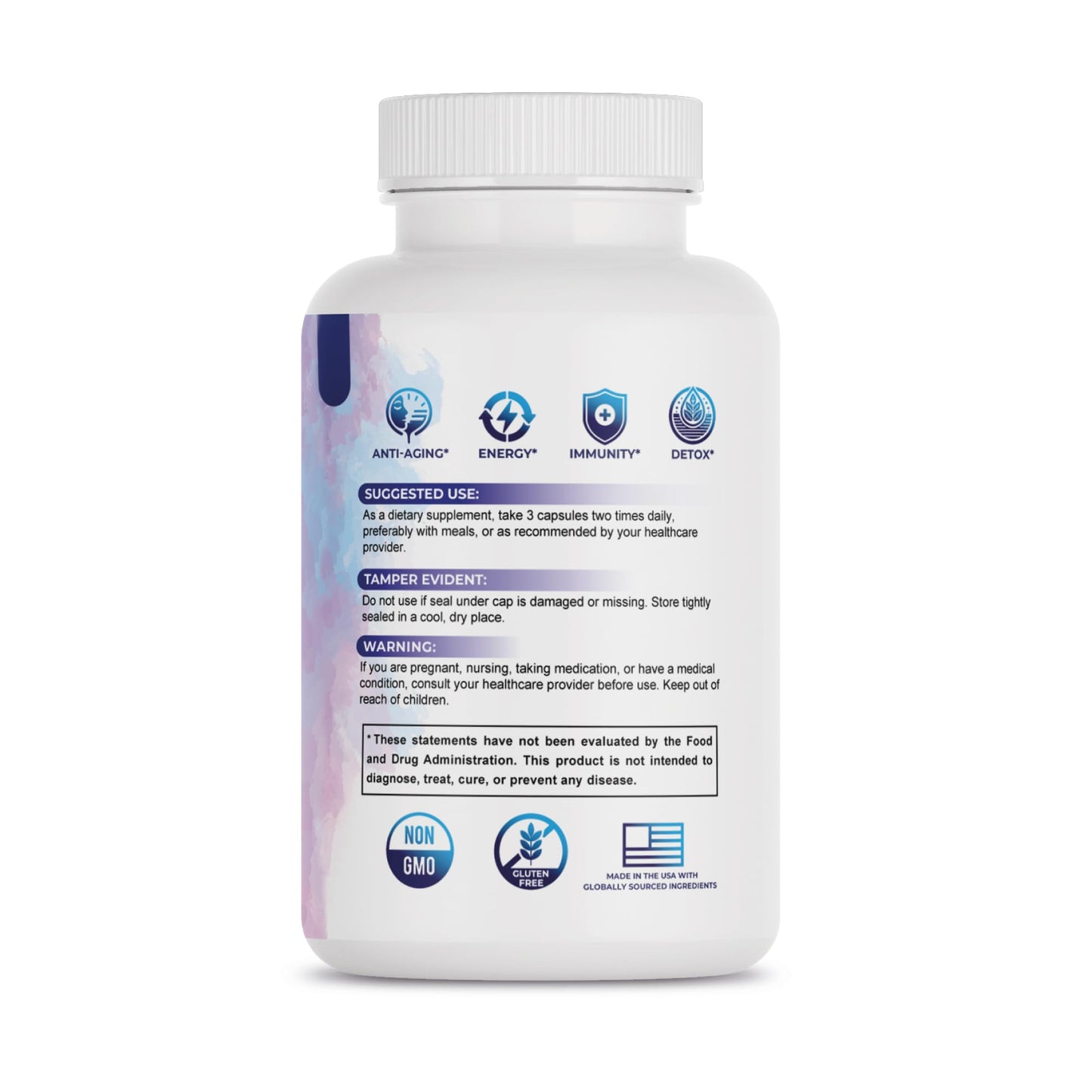 Glutathione Amino Complex 14-in-1 Advanced Absorption Antioxidant Capsule 90 Count