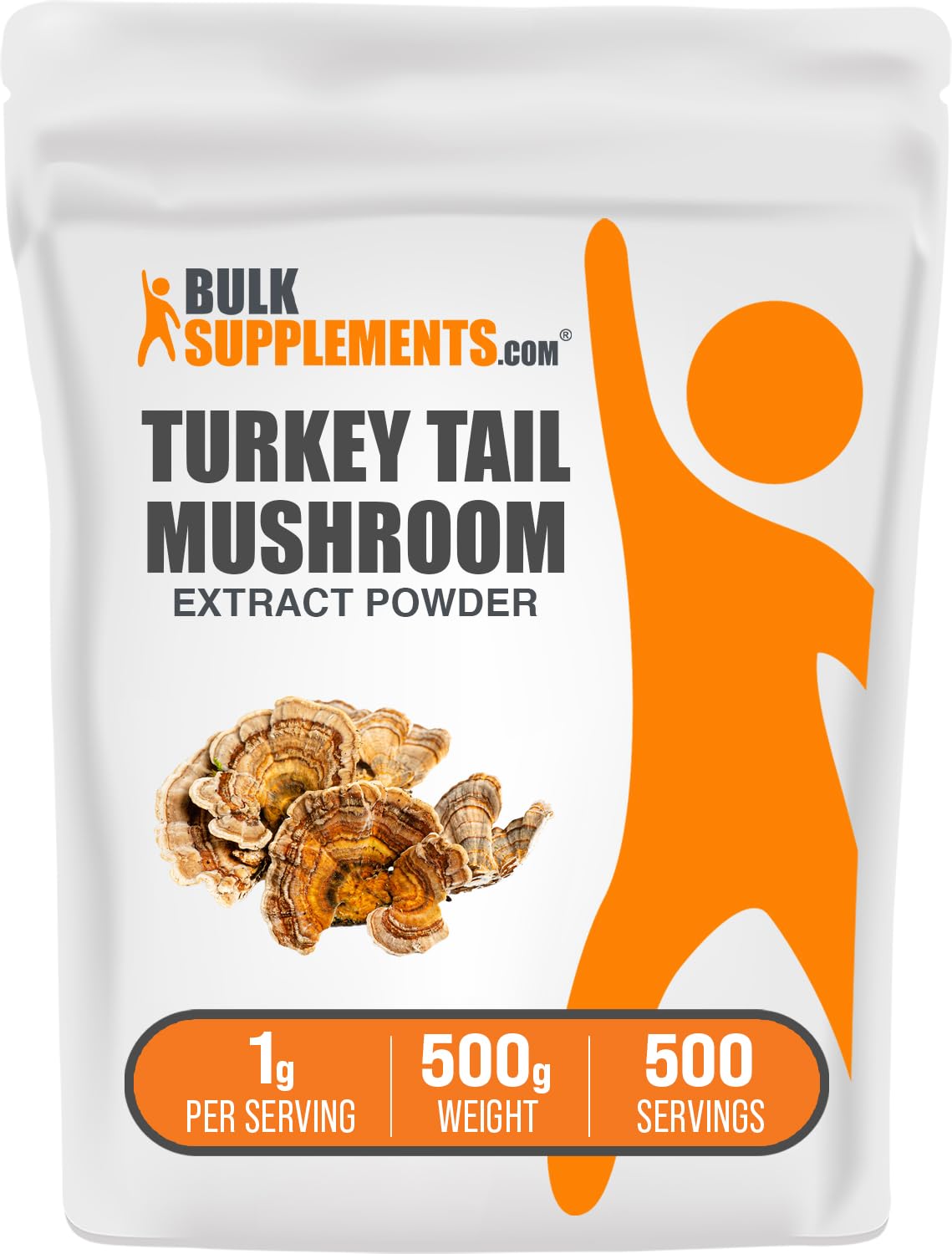 BulkSupplements Turkey Tail Mushroom Extract Powder 17.6 oz