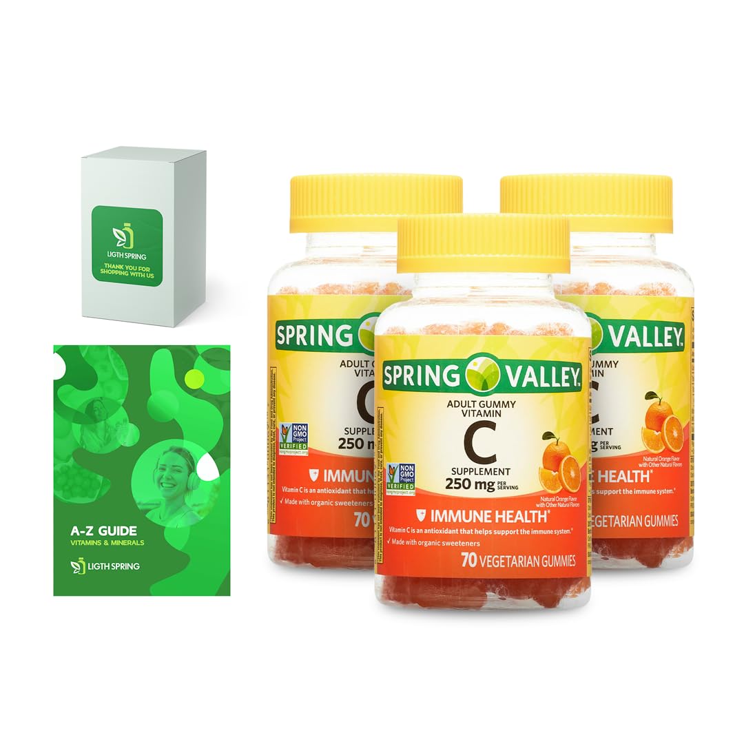 LightSpring Vegetarian Vitamin C Gummies 70 Count