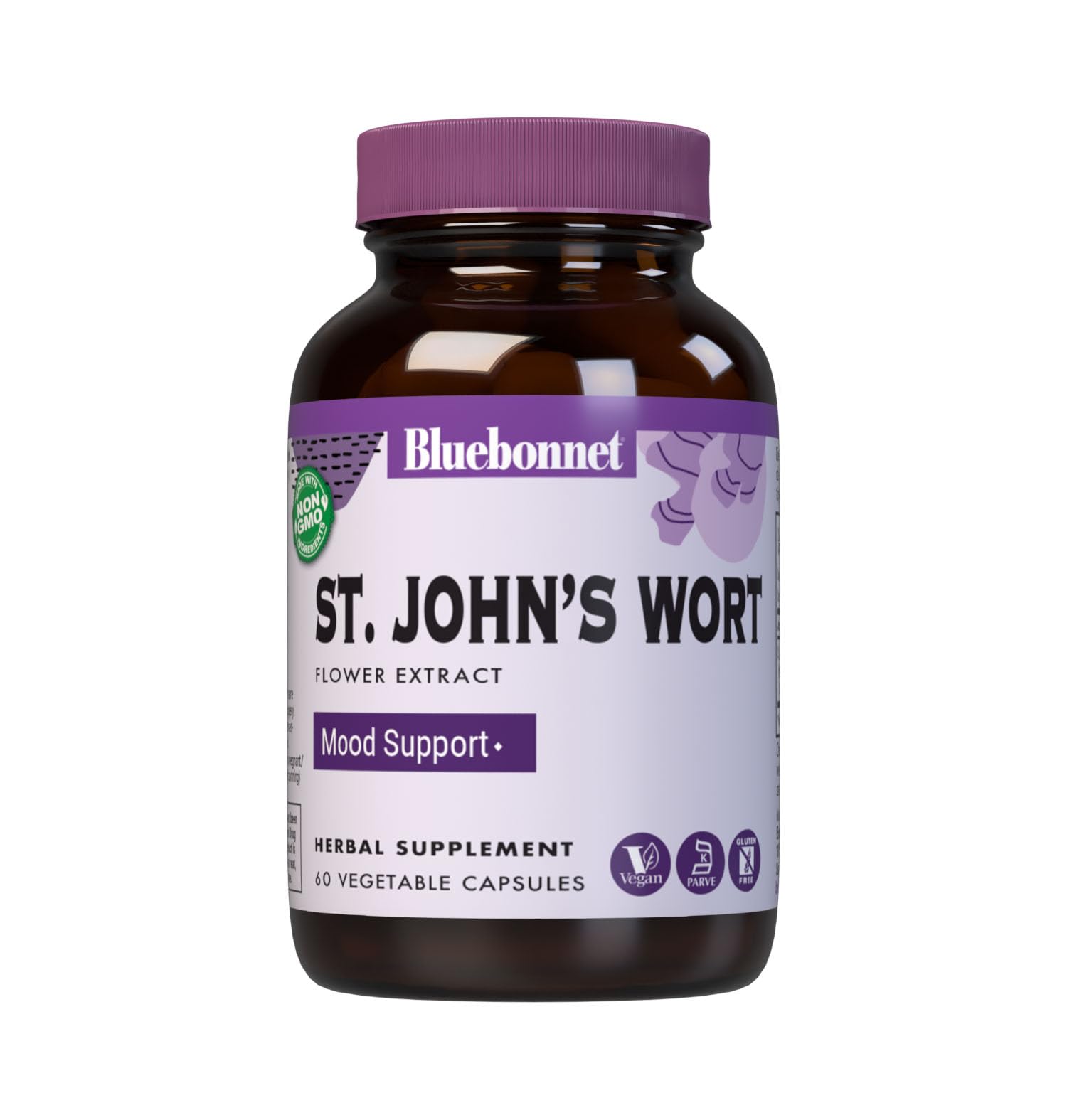 BlueBonnet St. John's Wort Flower Extract Supplement Capsules, 60
