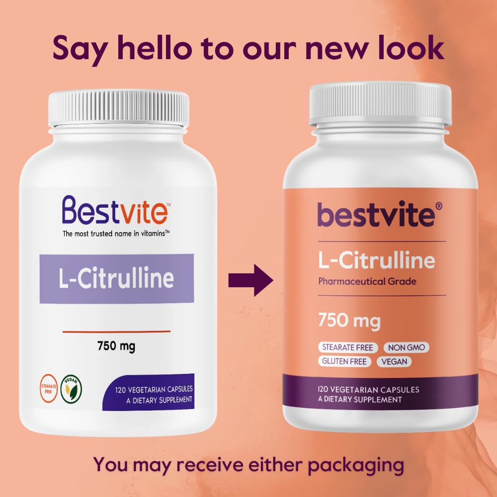 BESTVITE L-Citrulline 750mg Capsule, 120 Capsules