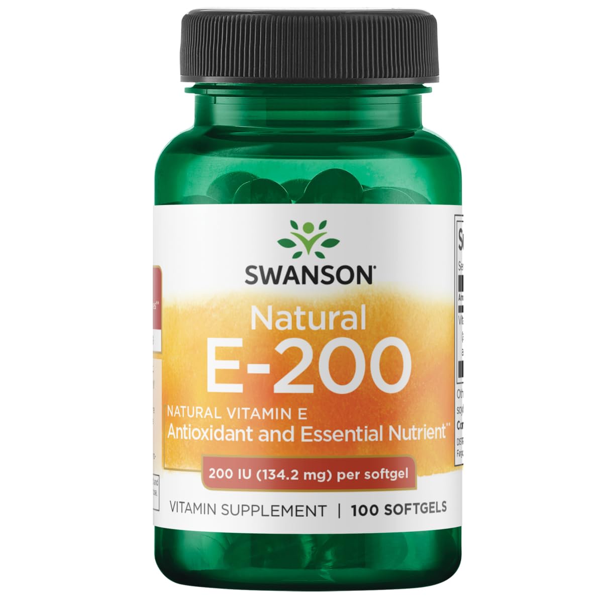 Swanson Vitamin E Softgels 100 Count