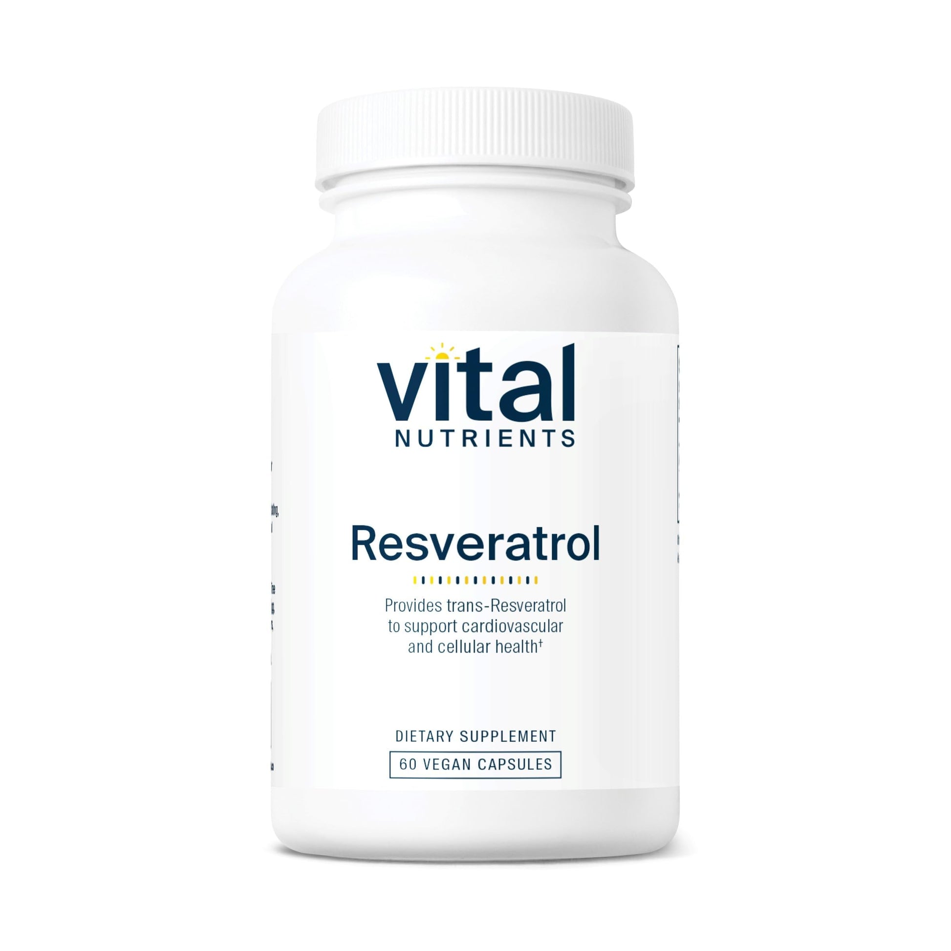 Vital Nutrients Resveratrol Ultra High Potency Trans Resveratrol for Cardiovascular and Cell Health Support, 60 Capsules
