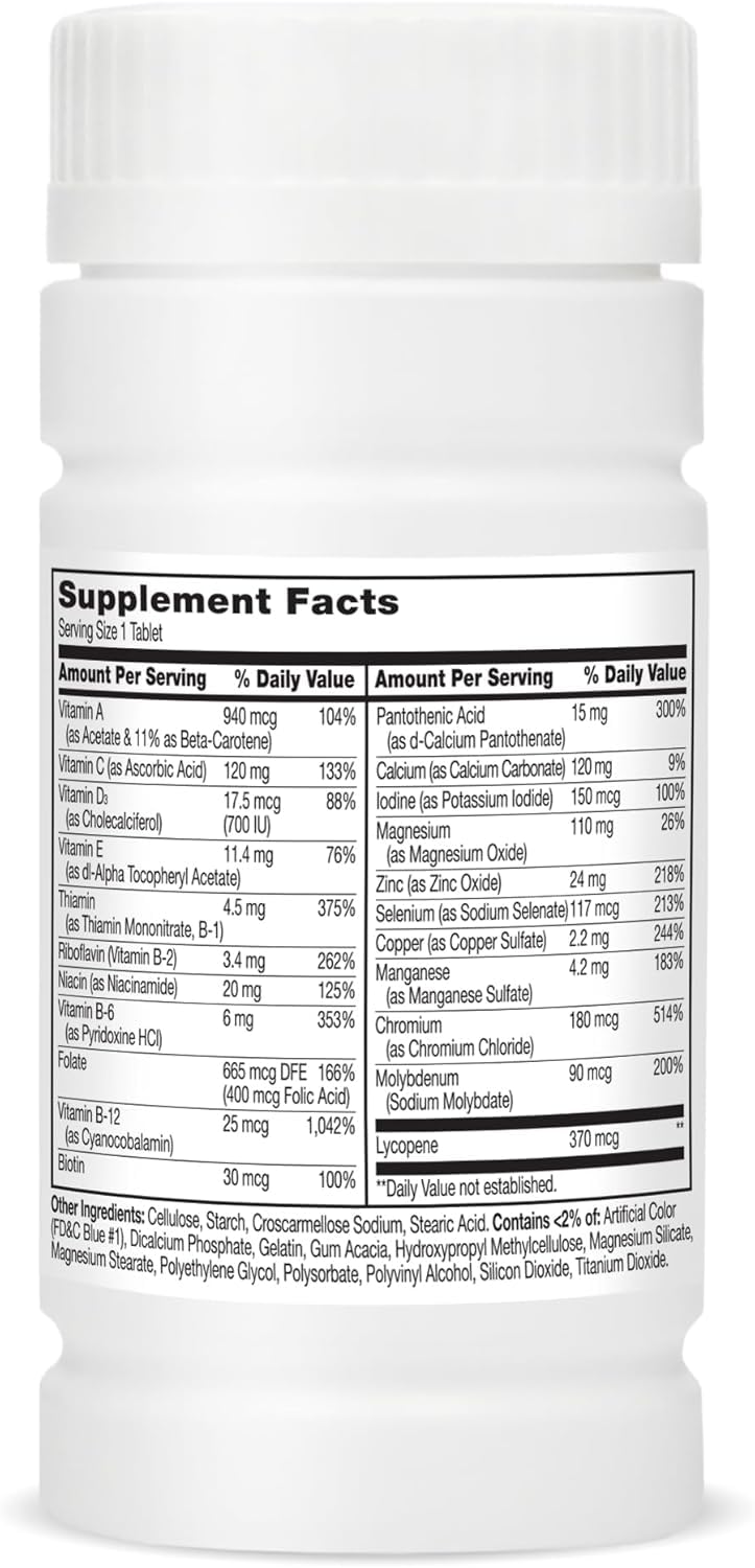 21st Century Men's 50+ One Daily Multivitamin Multimineral Supplement, 300 Tablets
