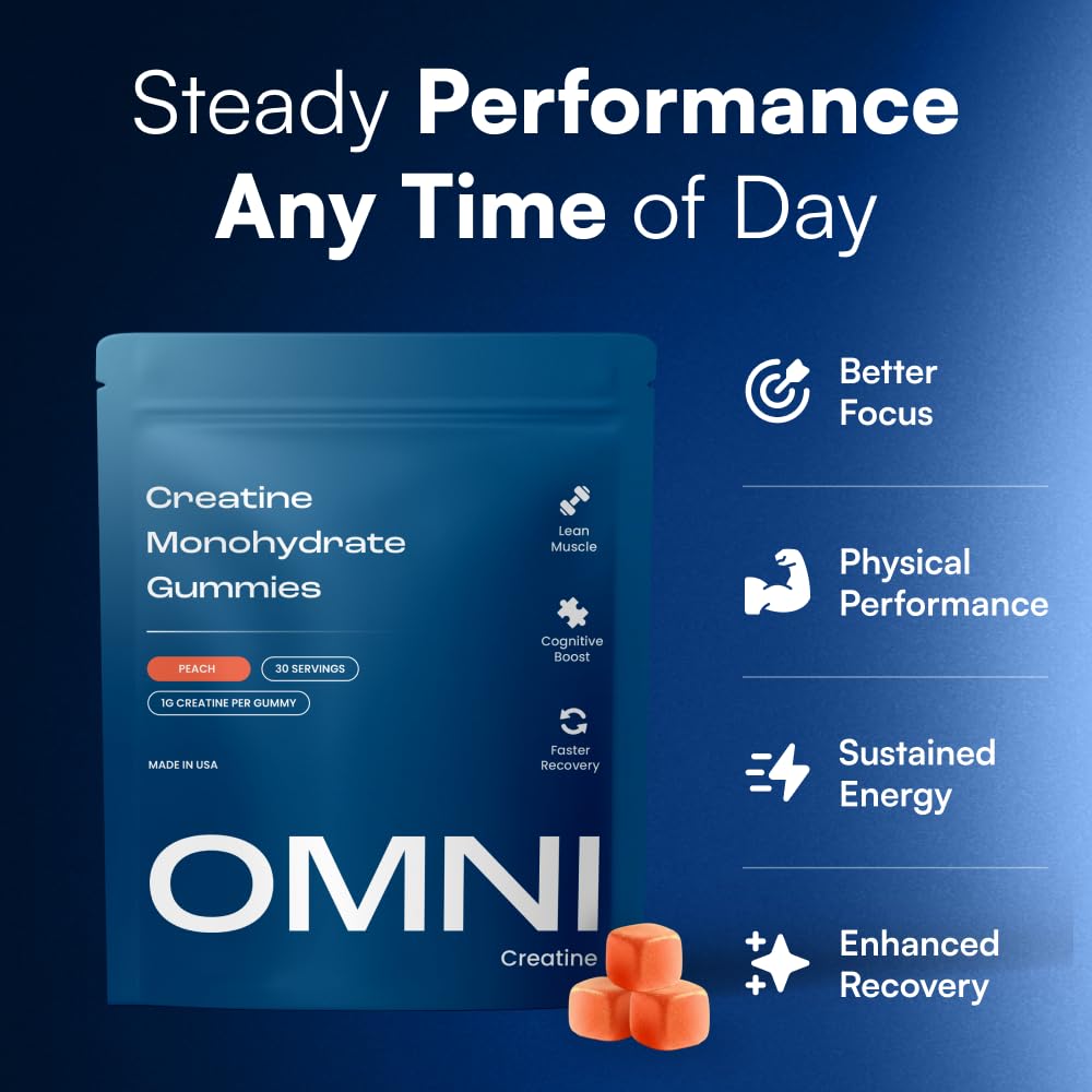 OMNI Creatine Monohydrate Gummies 90 Count