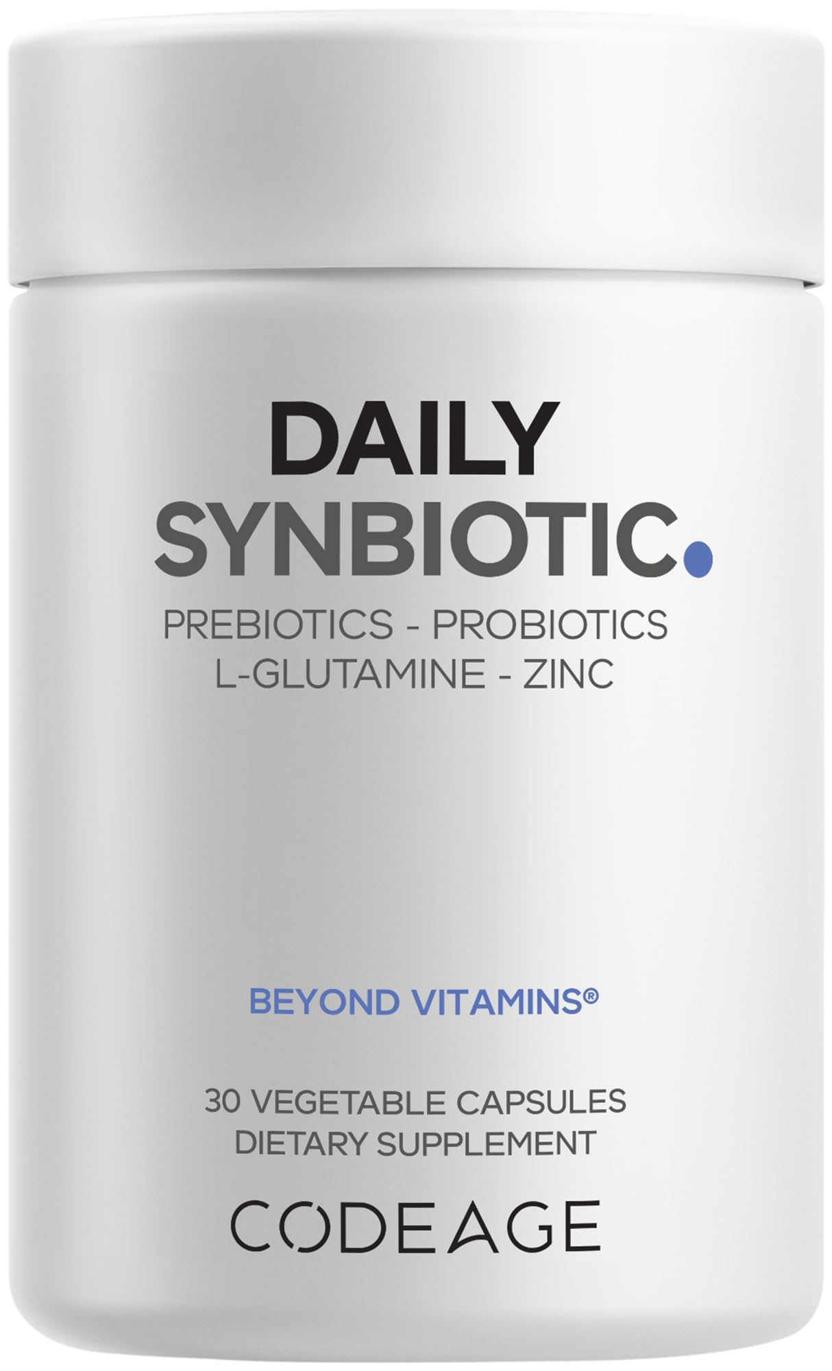 Codeage Daily Synbiotic Supplement Capsules, 30 Count