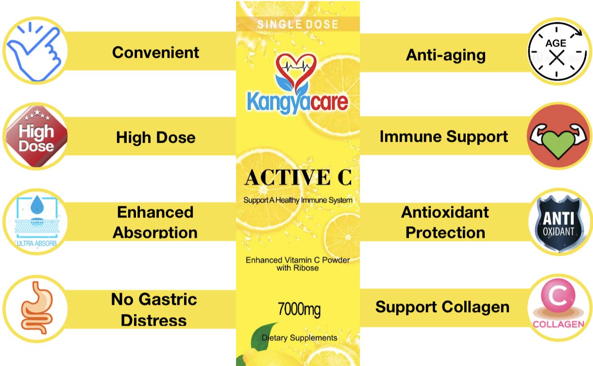 Kangyacare Active C Vitamin C Powder, 30 Packets