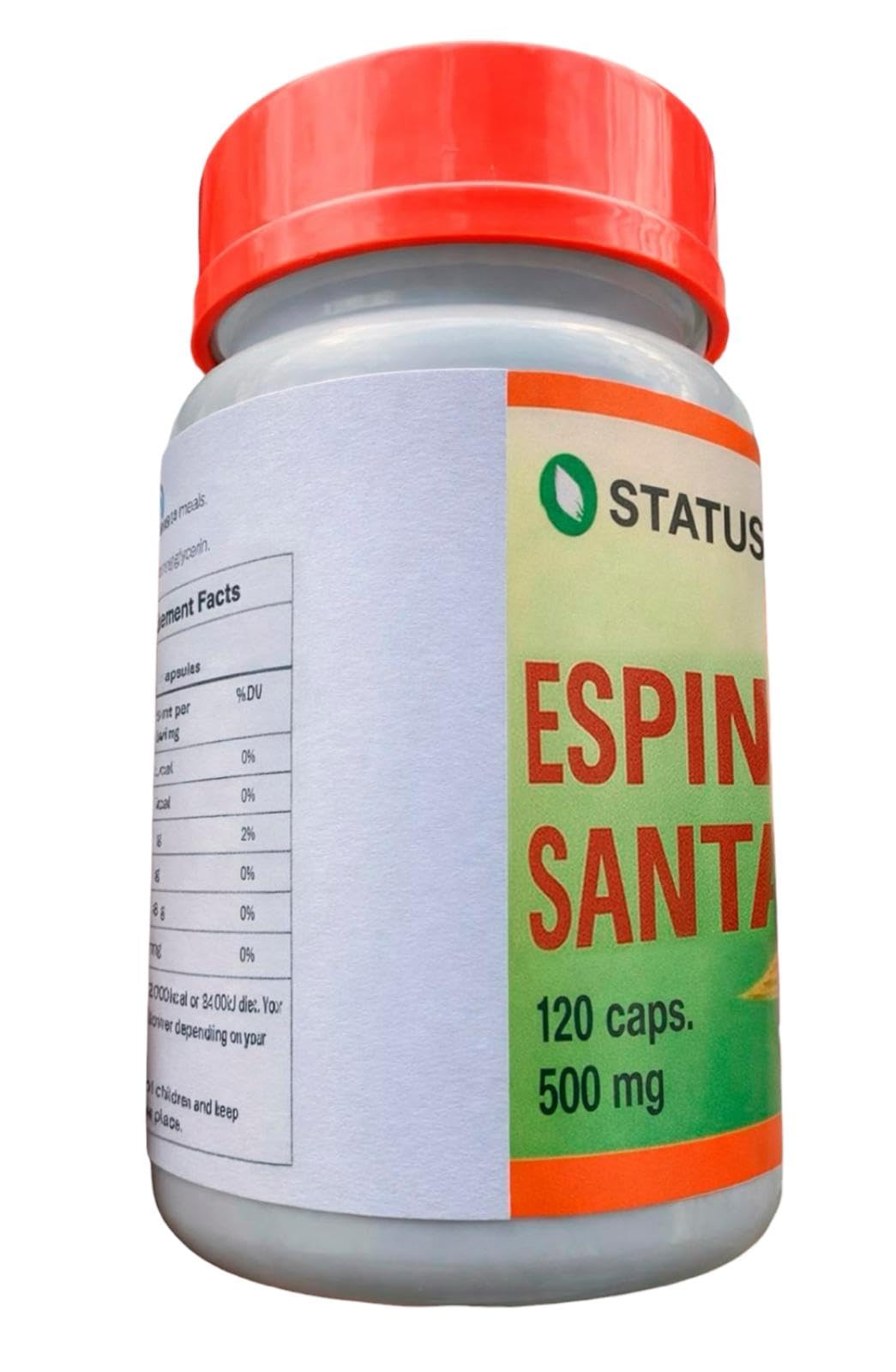 STATUS VERDE Espinheira Santa 500 mg (Maytenus icifolia) Capsules, 120 Count