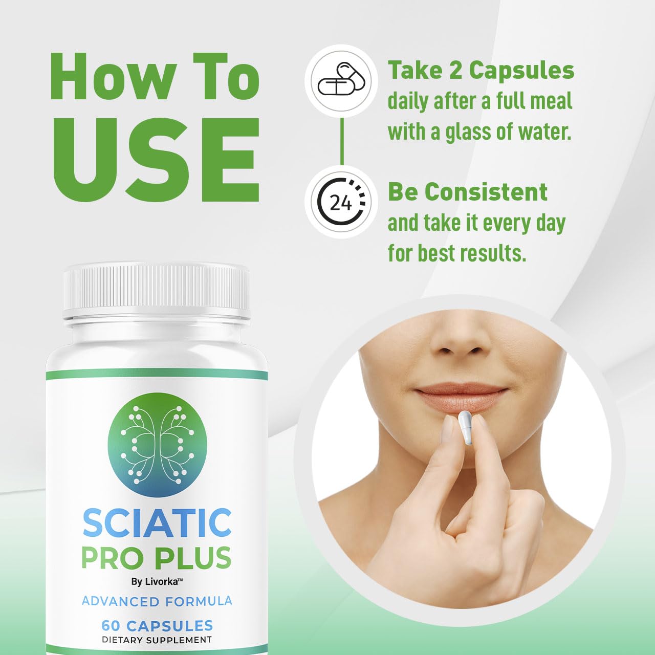 LIVORKA Sciatic Pro Plus Vitamin Capsules 300 Capsules