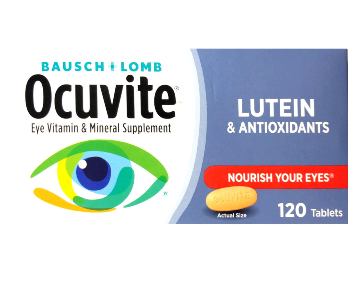 Bausch + Lomb Ocuvite with Lutein Tablet, 120 Tablets