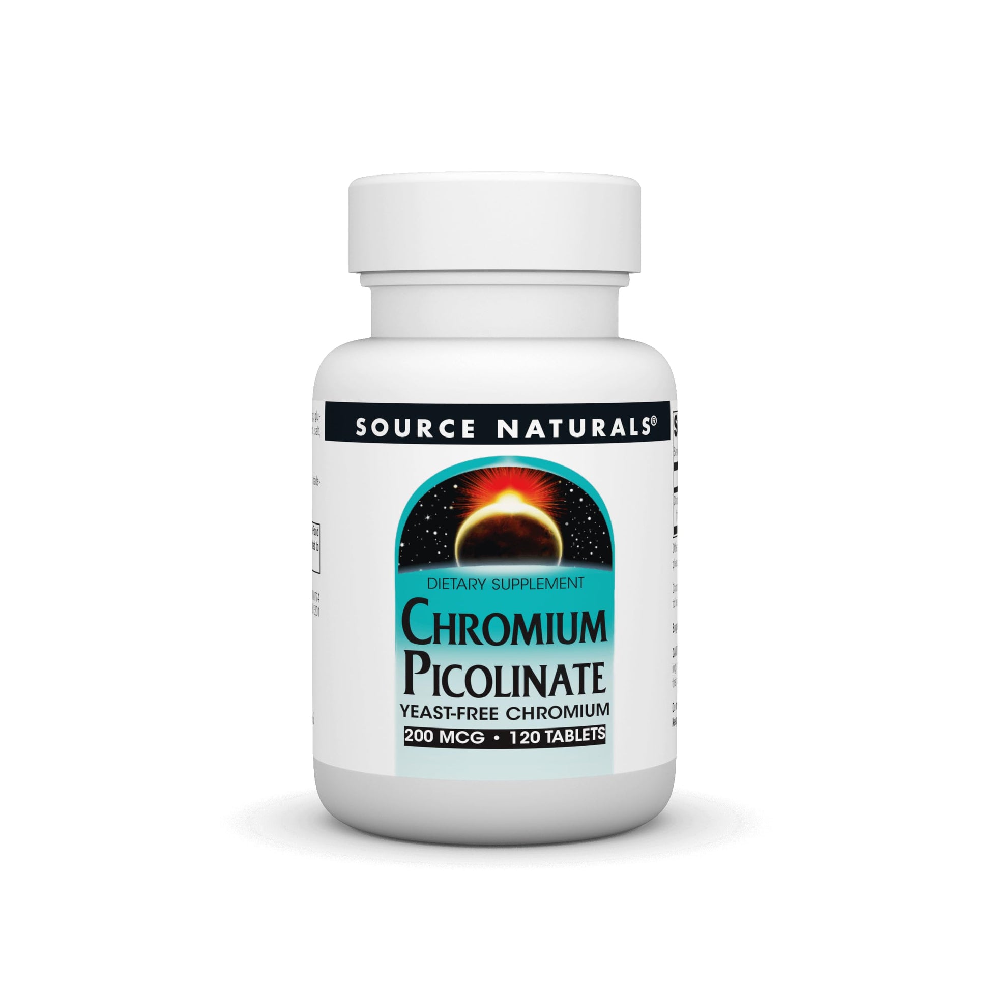 Source Naturals Chromium Picolinate 200 Mcg Tablet, 120 Tablets
