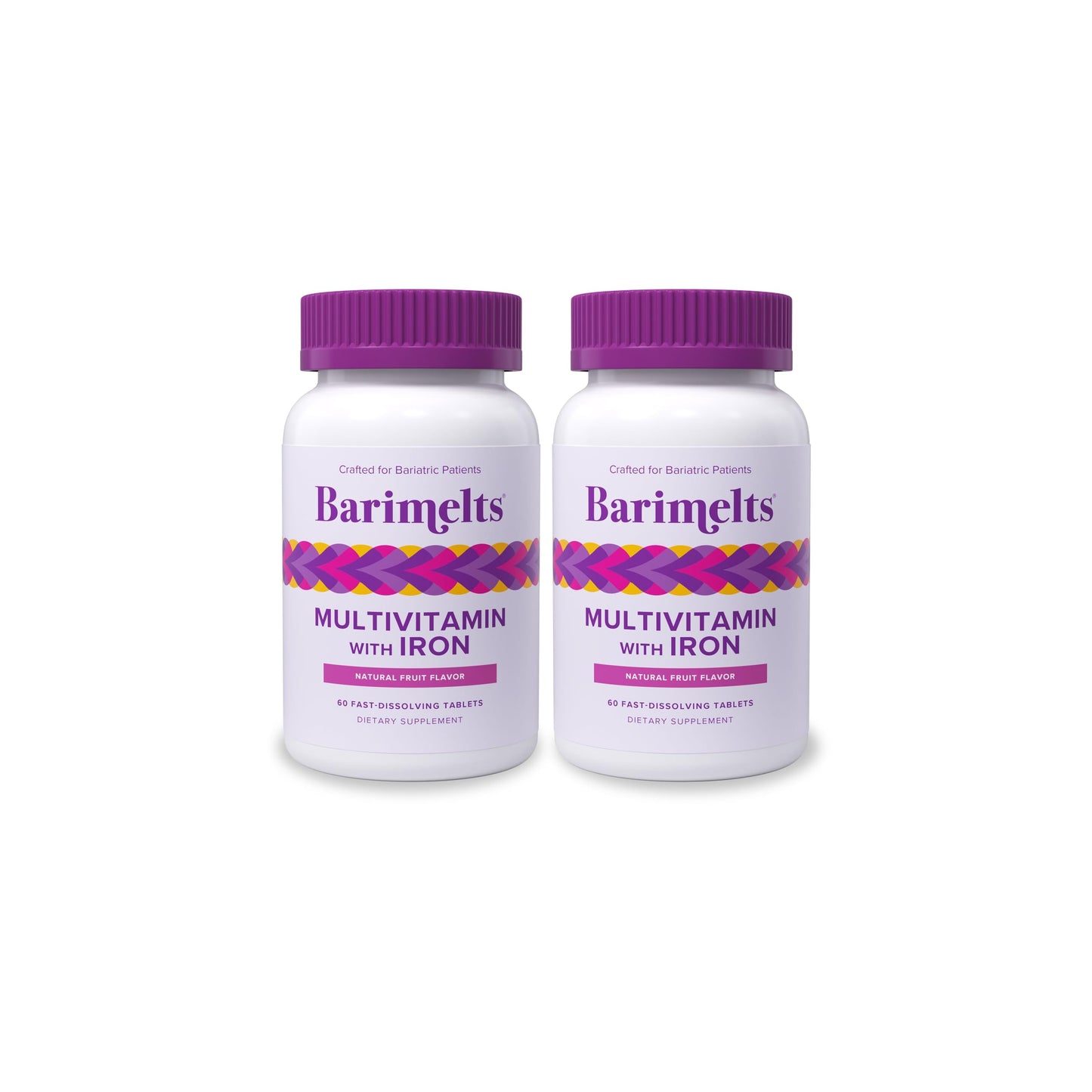 BariMelts Bariatric Multivitamin with Iron Tablets, 120 Count