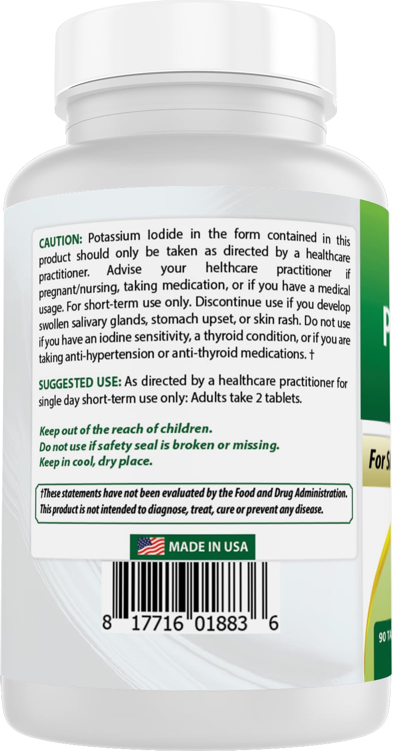 Best Naturals Potassium Iodide 130 mg Tablet, 90 Tablets
