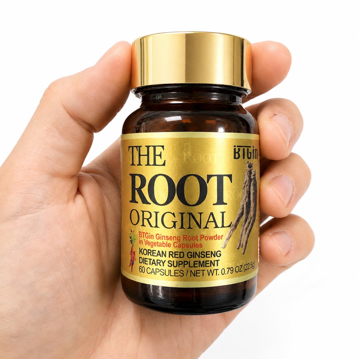 BTGIN The Root Original Korean Red Panax Ginseng Supplement Capsule 60 Count