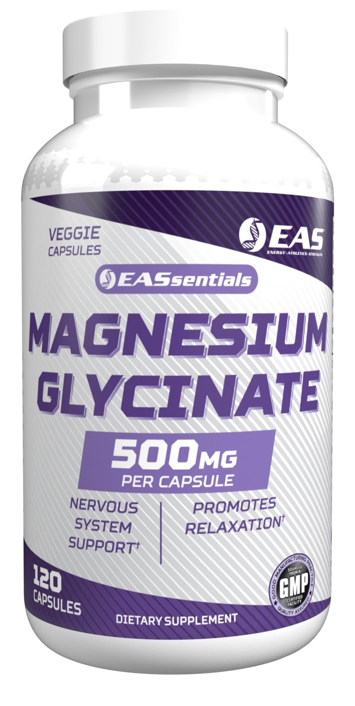 EAS Magnesium Glycinate 500mg Capsule, 120 Veggie Capsules