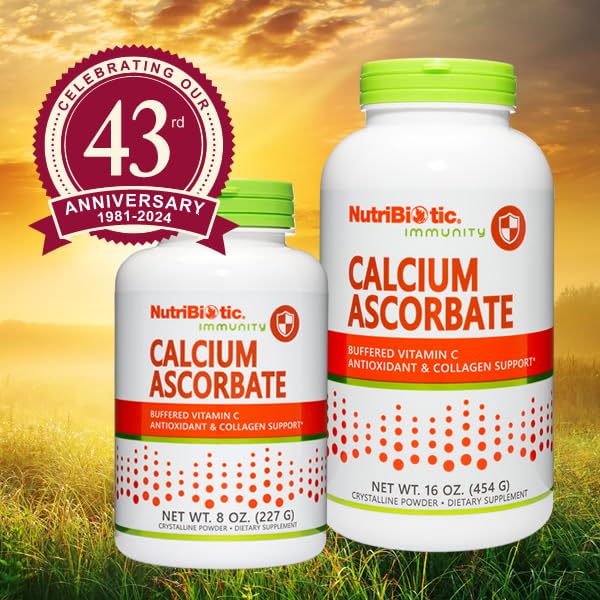 NutriBiotic Calcium Ascorbate Vitamin C Powder, 16 oz