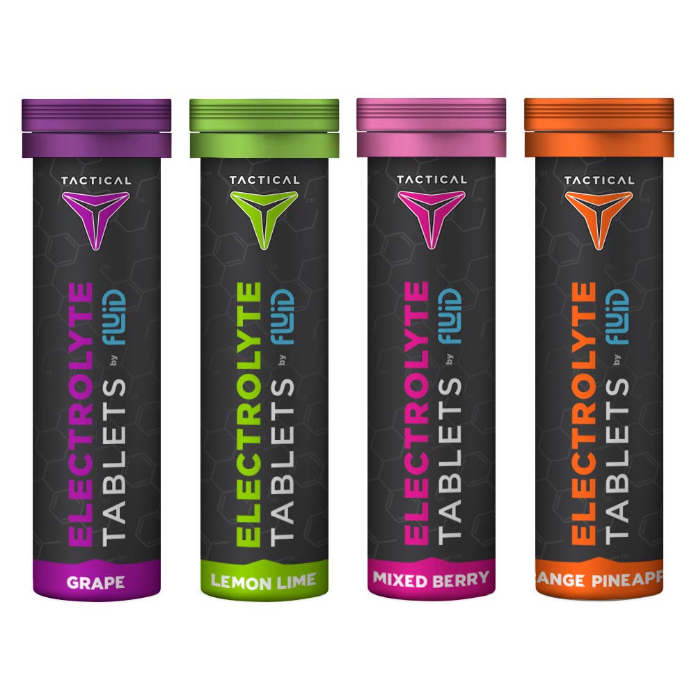 Fluid Tactical Effervescent Electrolyte Tablets 40 Count