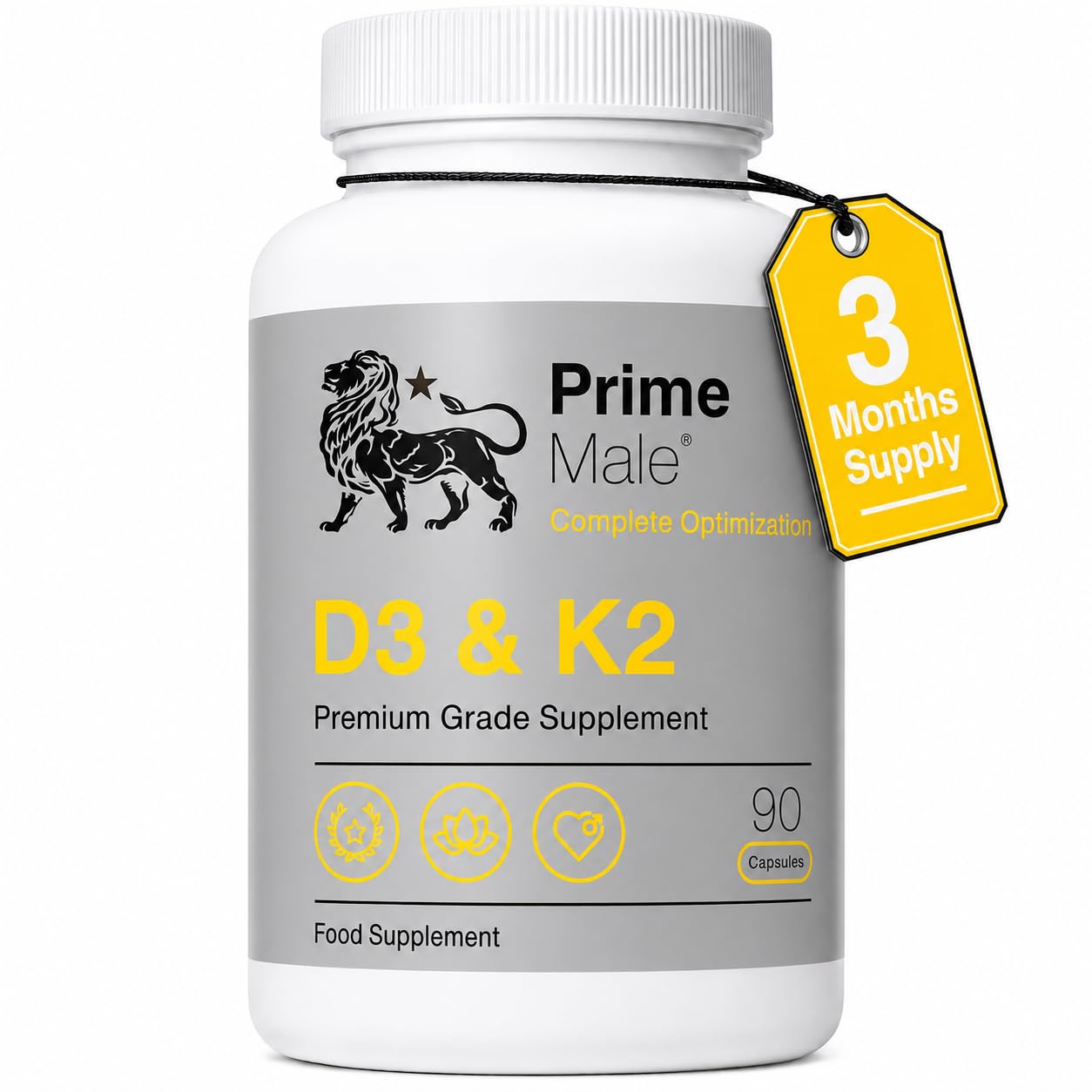 Prime Male D3 & K2 Capsule, 1 Count