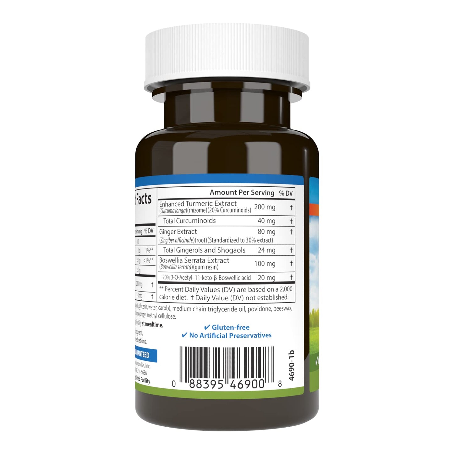 Carlson Enhanced Mobility Botanical Joint Support Boswellia Softgels 30 Count