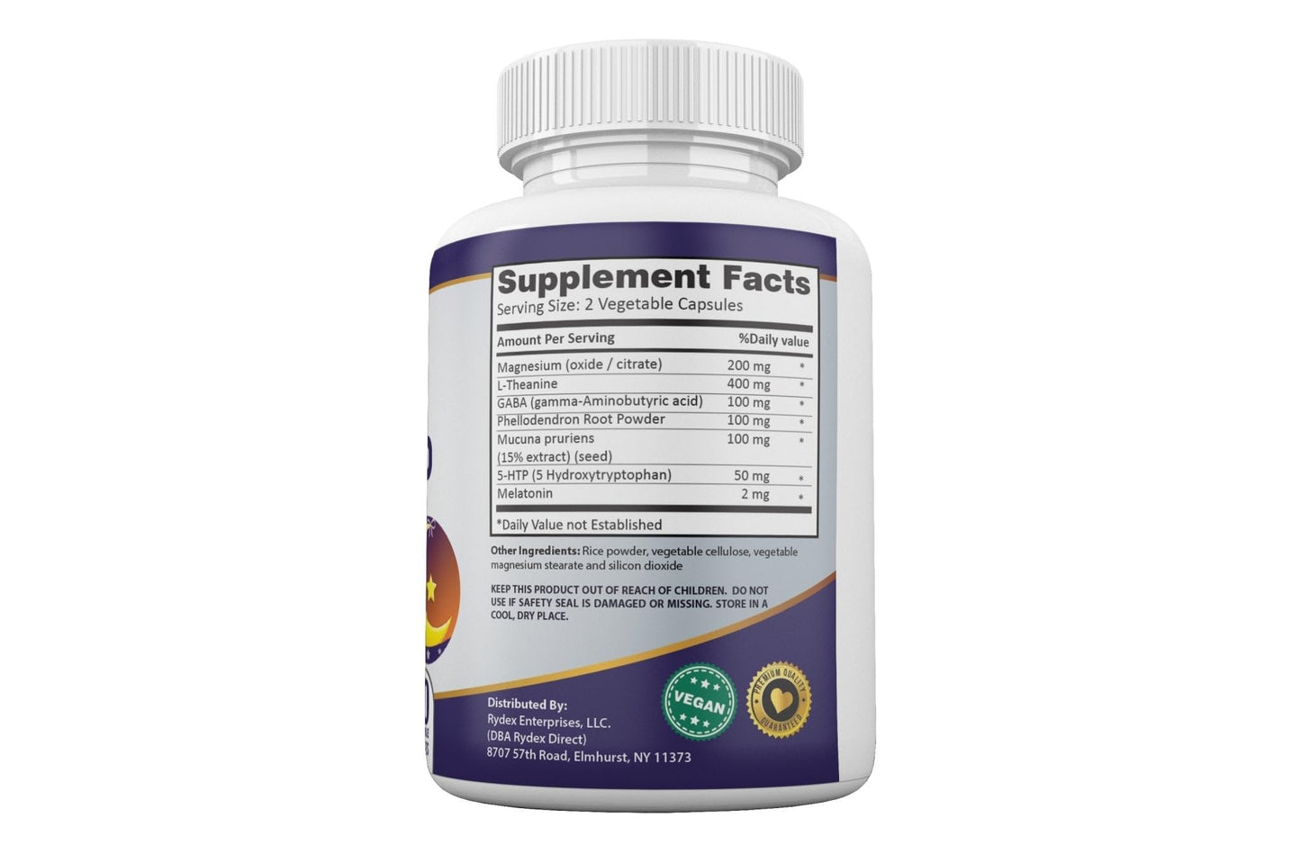 Qivaro Ultra Sleep Pro Health Sleep Aid for Adults with L-Theanine, 5-HTP and GABA, 60 Capsules