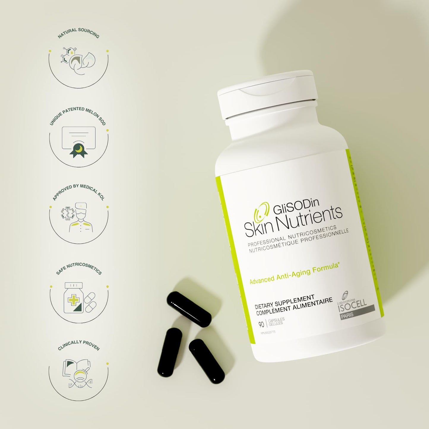 GliSODin Anti-Aging Skin Supplements Capsule 1 Count