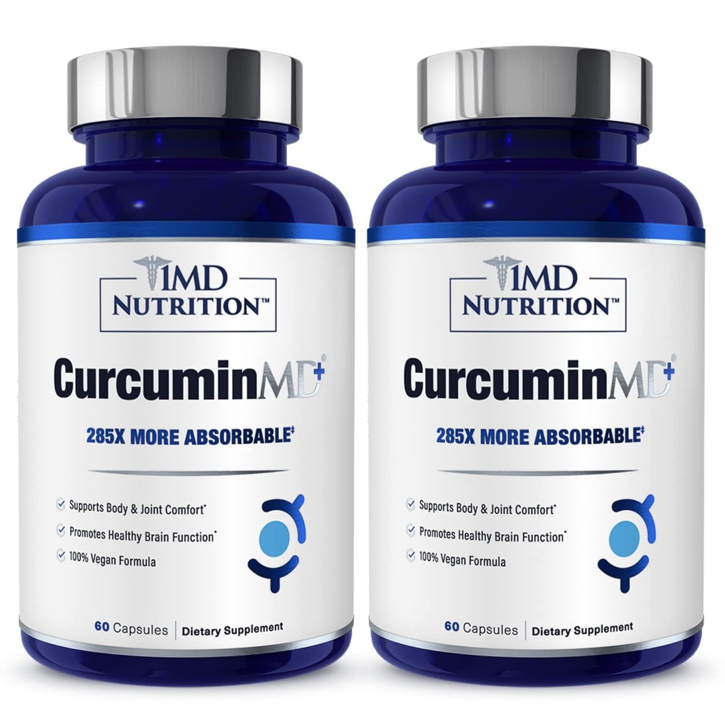 1MD Nutrition CurcuminMD Plus Turmeric Curcumin with Boswellia Serrata 120 Capsules