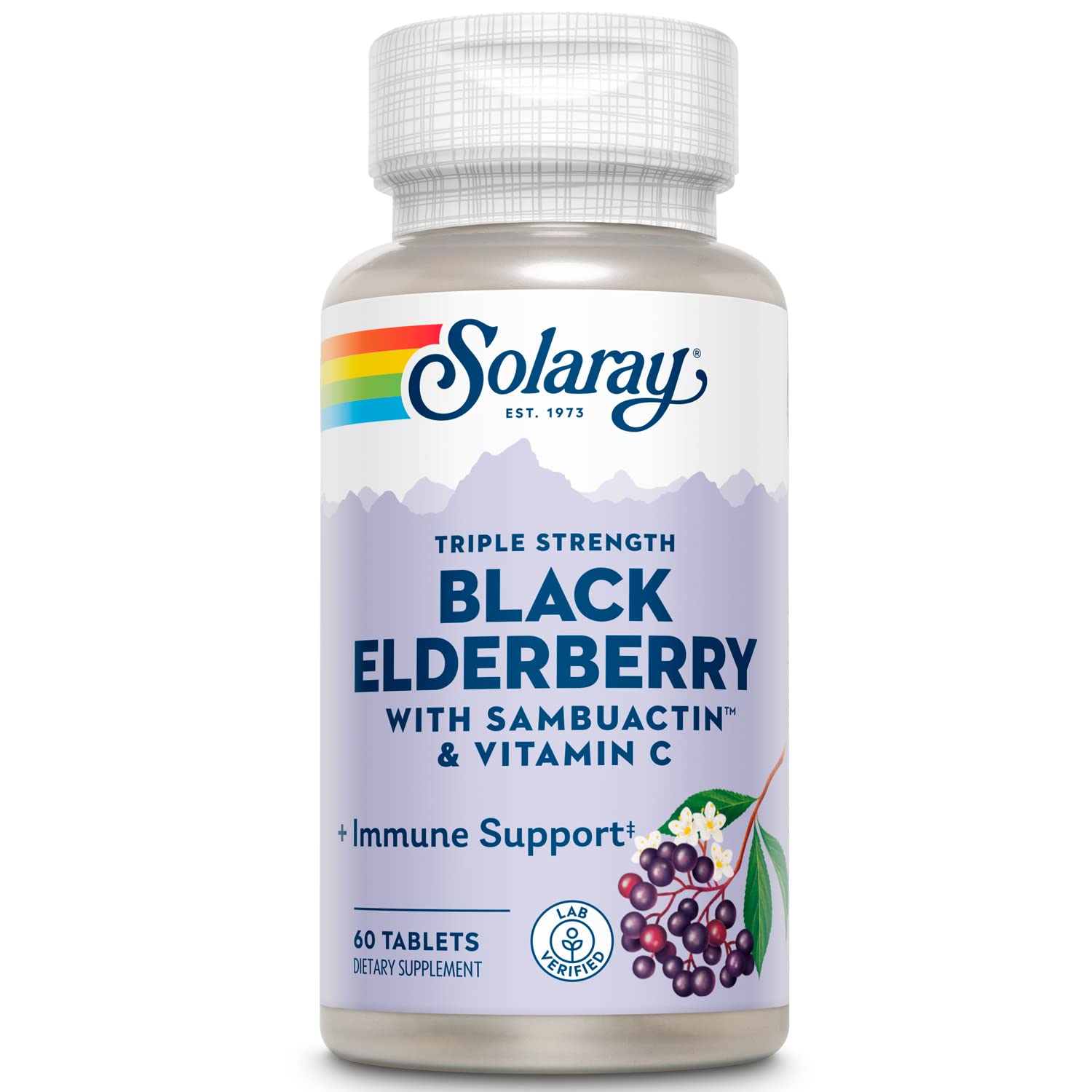 SOLARAY Triple Strength Sambuactin 1200 mg Tablets, 60 Count