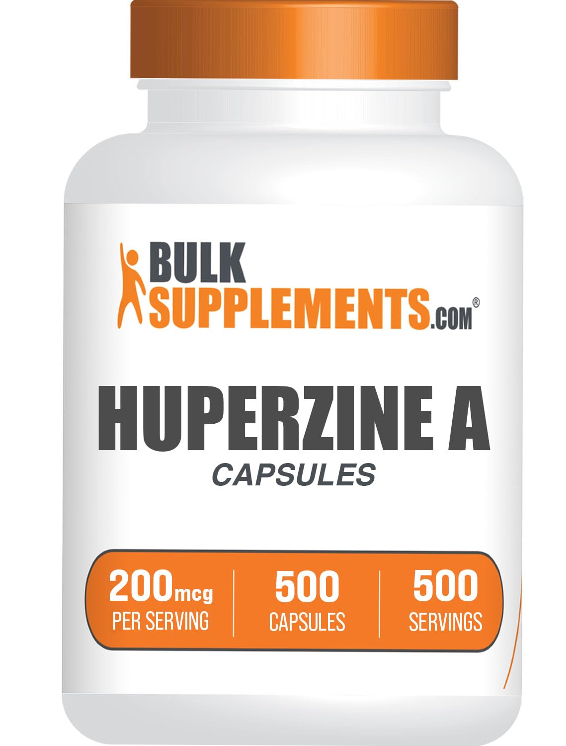 BulkSupplements Huperzine A 200mcg Capsules, 500 Count