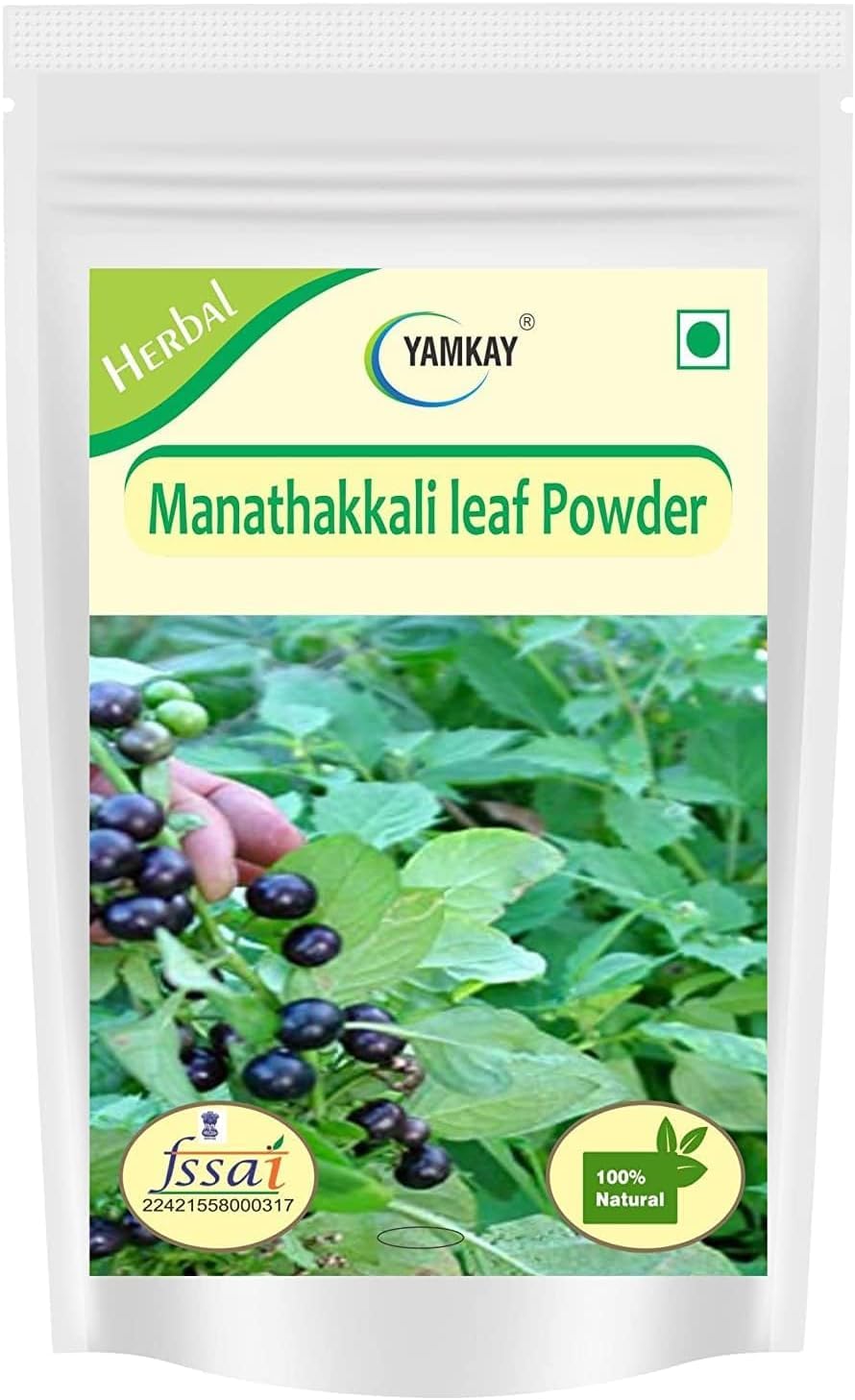 YAMKAY Manathakkali Leaf Powder 10.58 Ounce
