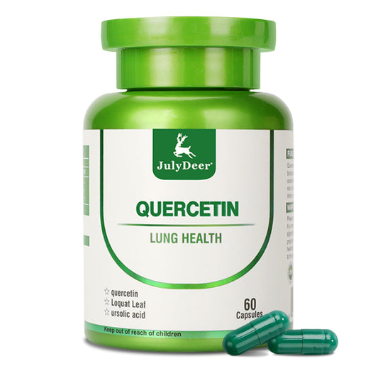 JulyDeer Quercetin 400 mg with Loquat Leaf Extract and Ursolic Acid, 60 Capsules