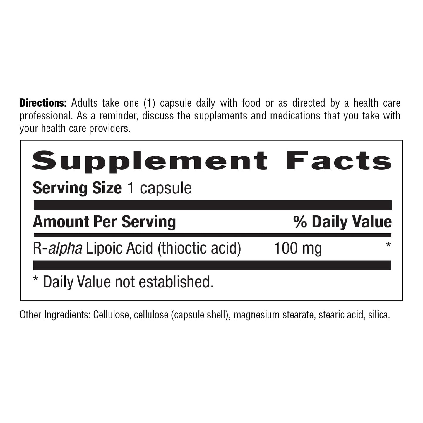 Country Life R-Alpha Lipoic Acid Complex 300mg - Alpha-Lipoic Acid 270mg & R-Lipoic Acid 30mg Capsules, 60 Count