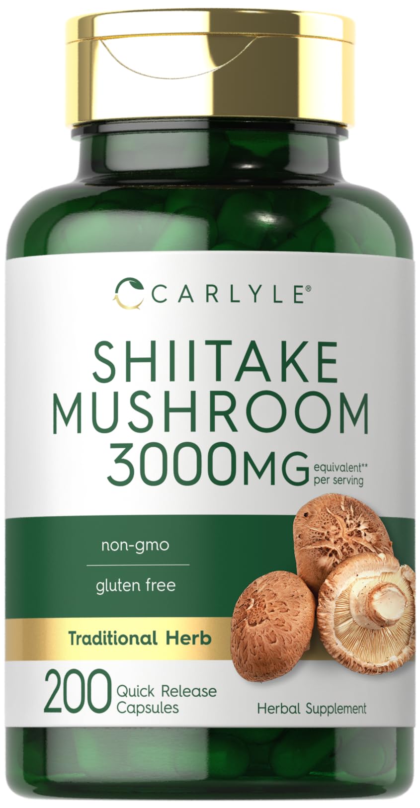 Carlyle Shiitake Mushroom Extract 200 Capsules