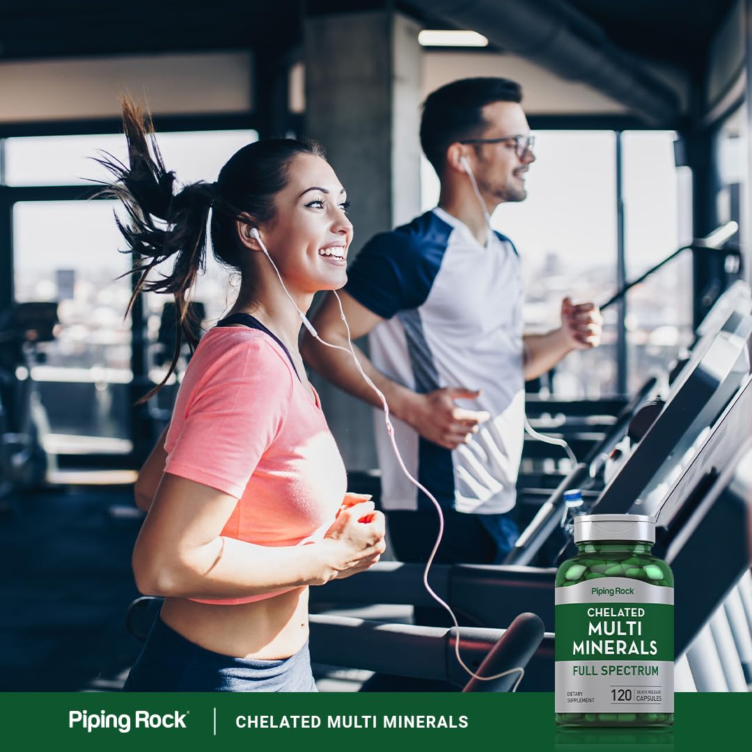 Piping Rock Mega Multi Mineral Chelated Supplement Capsules 120 Count