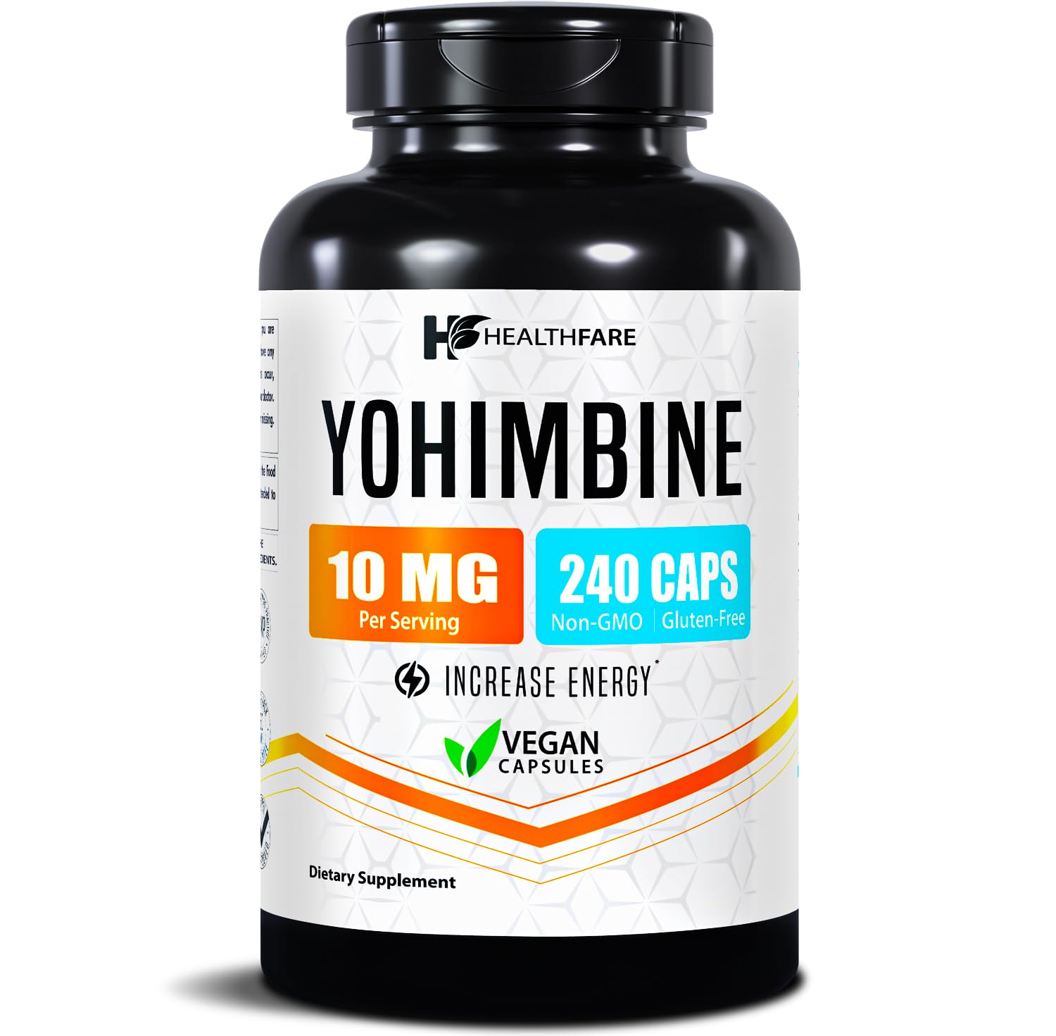 Healthfare Yohimbine HCL 10mg Capsules, 240 Count