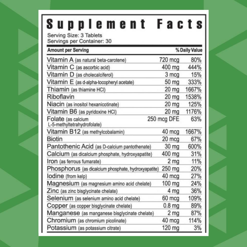 Youngevity Ultimate Daily Classic Multivitamin and Mineral 90 Tablets