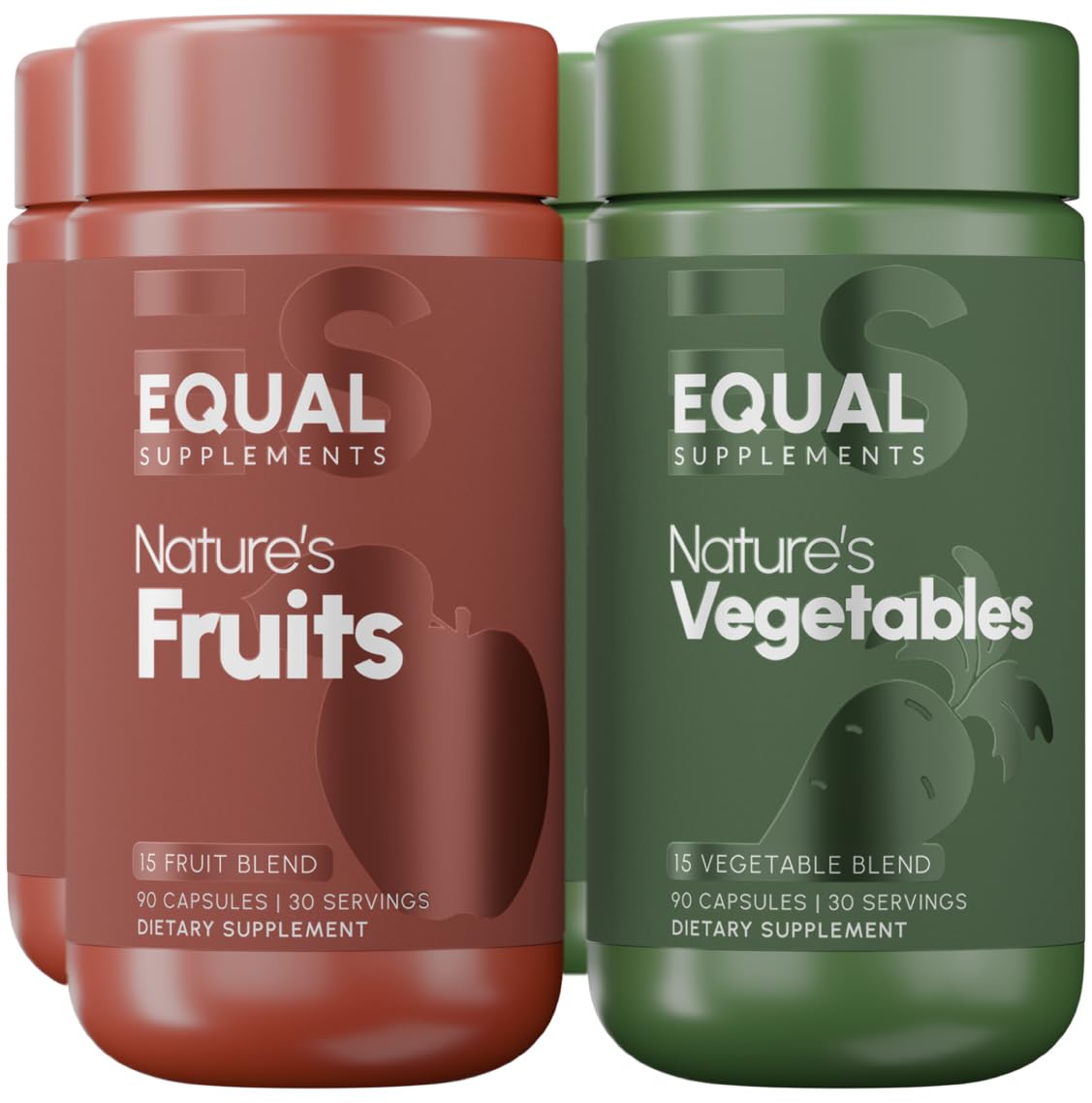 Equal Supplements Fruits and Vegetables Capsules, 360 Capsules
