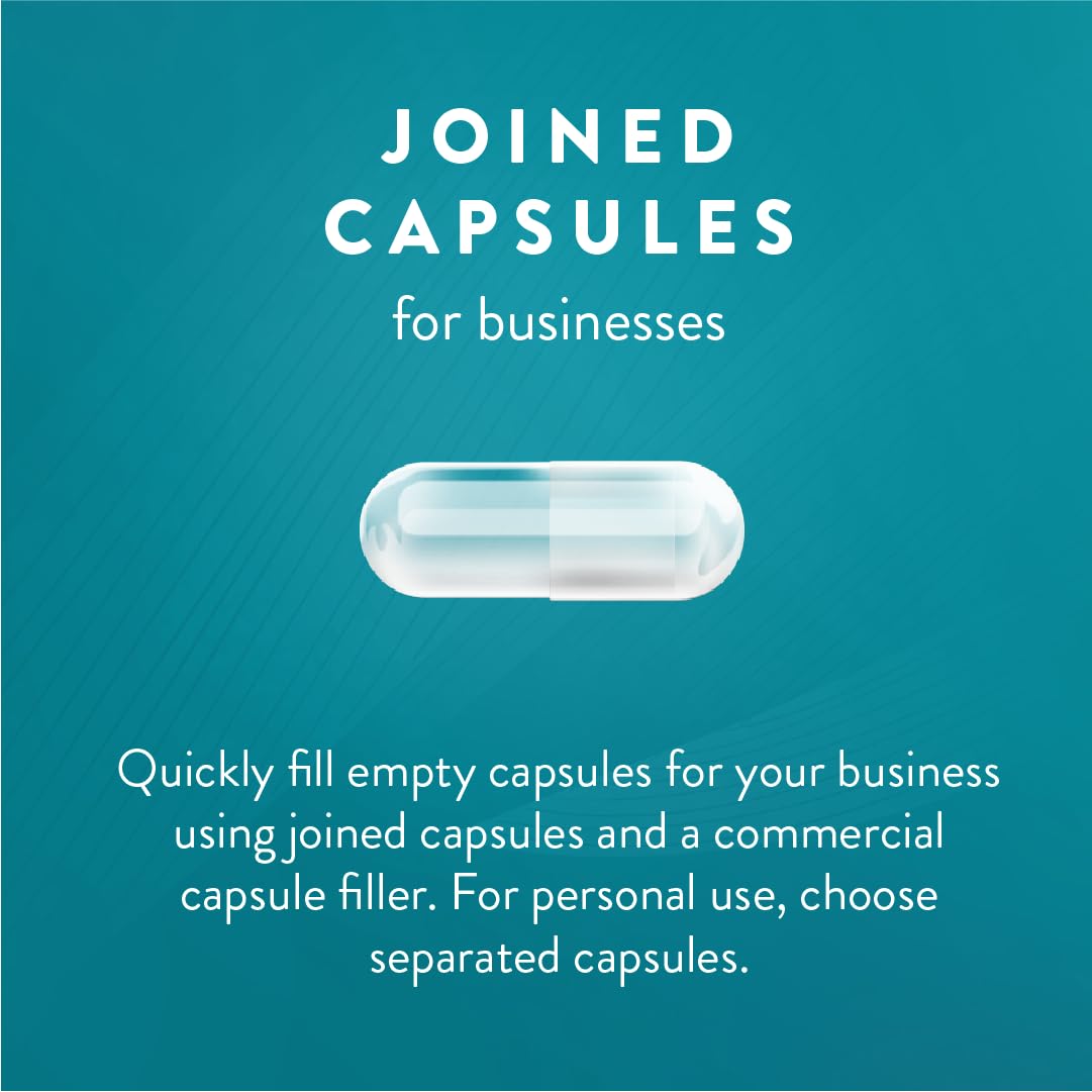 PureCaps USA Empty Vegetarian Vegan Pill Capsules 1000 Capsules