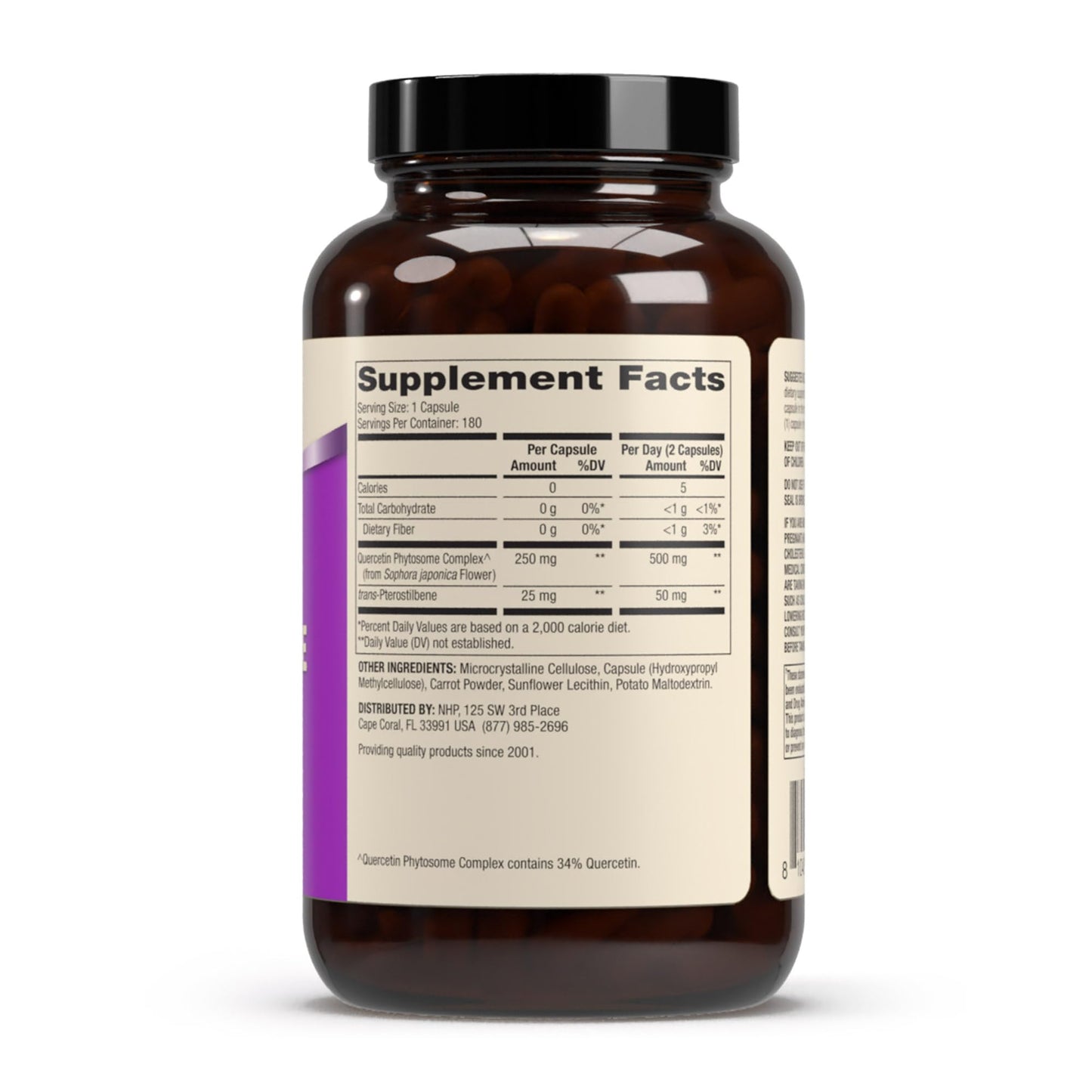 Dr. Mercola Quercetin & Pterostilbene Advanced, 180 Capsules