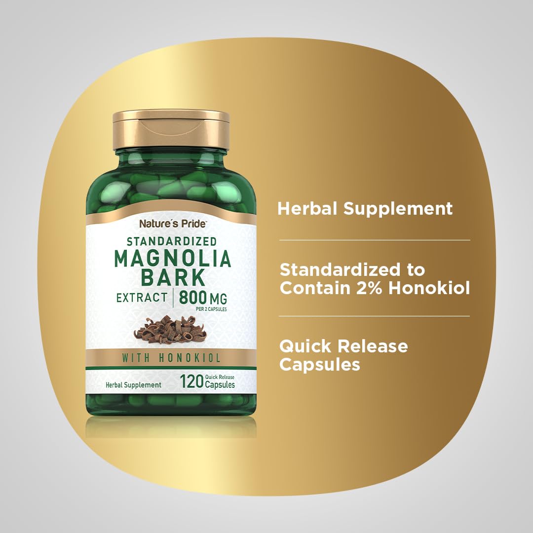 Piping Rock Magnolia Bark Extract 800mg 120 Capsules